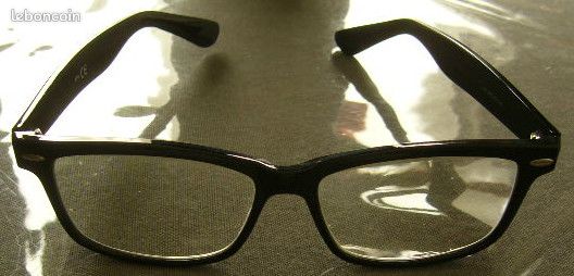 Montures lunettes ray ban RB 5352 noires (image 1)