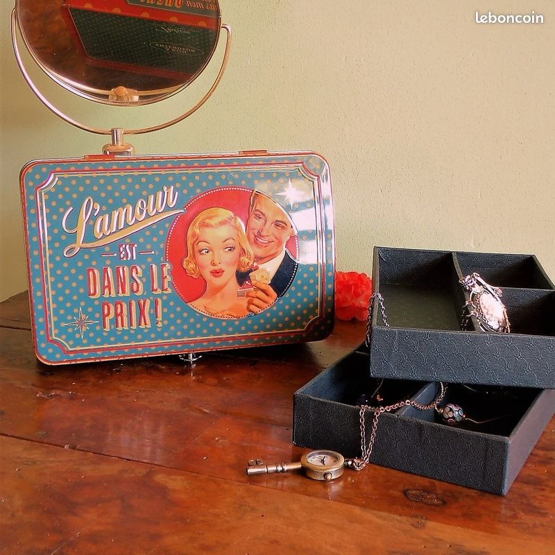 Boîte à bijoux illustrations 50's "L'amour est dans le prix"*AGM (image 4)