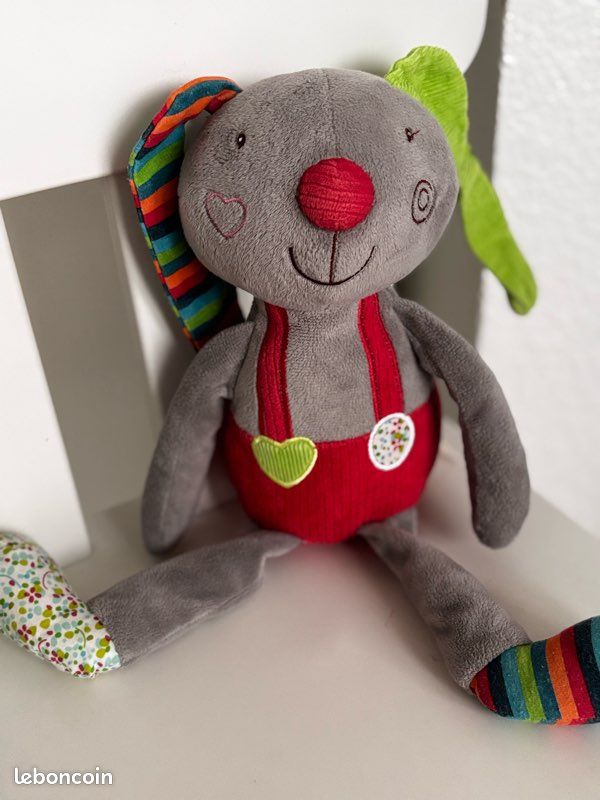 Lot de 3 peluches / doudous (Kaloo, Ebulobo, Tiny Love) - Très bon état (image 4)