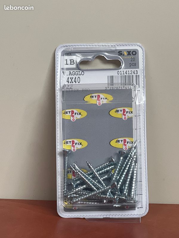 Jet Fix Saxo vis aggloméré 4x40 – 20 pcs (image 1)