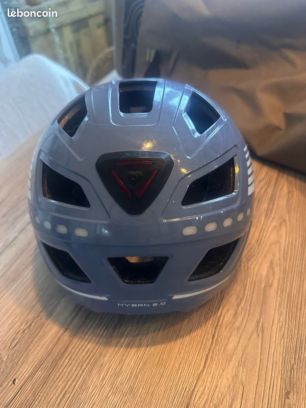 Casque vélo ABUS Hyban 2.0 LED – Bleu (image 3)