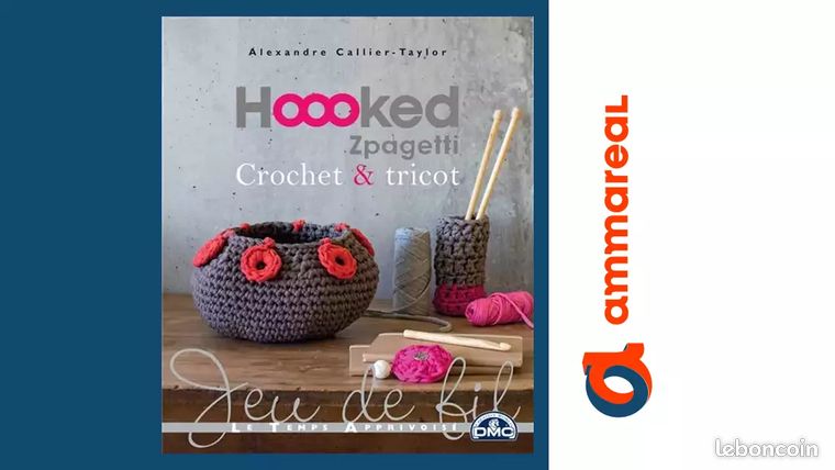 Hoooked Zpagetti – Livre Crochet & Tricot Avec Fil XXL Pour Créations Tendance Et Amusantes