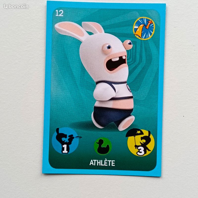 CARTE A JOUER. PANINI CARREFOUR RUSH THE LAPINS CRETINS 2017 Athlete (image 1)