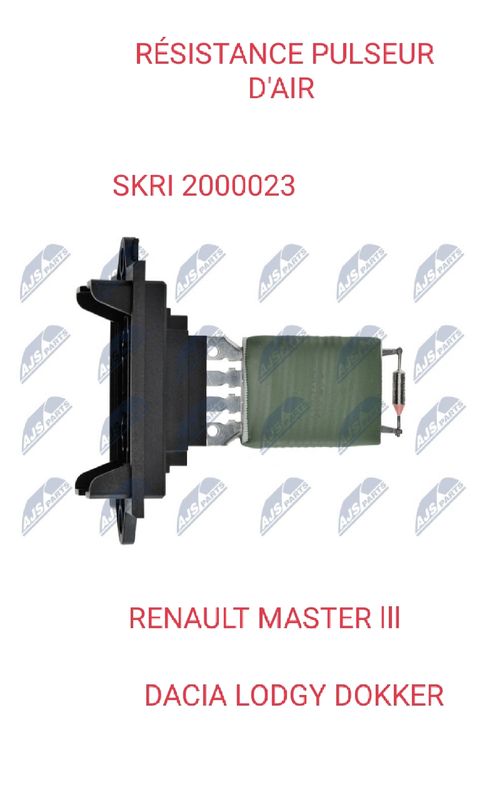 Resistance pulseur d'air pour Renault Scenic 2