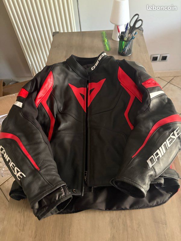 Leather Jacket Veste Dainese Avro Veste Moto Cuir Dainese AVRO (XL