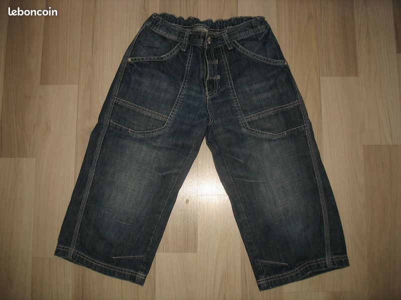 BERMUDA EN JEAN BLEU GARÇON 