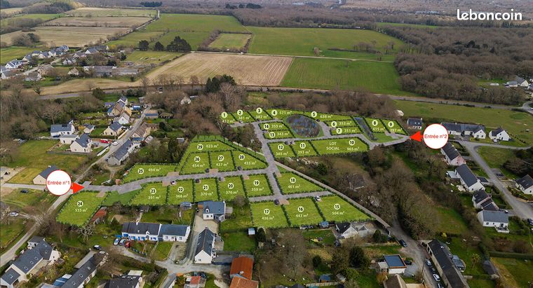Terrain 461 m² Herbignac