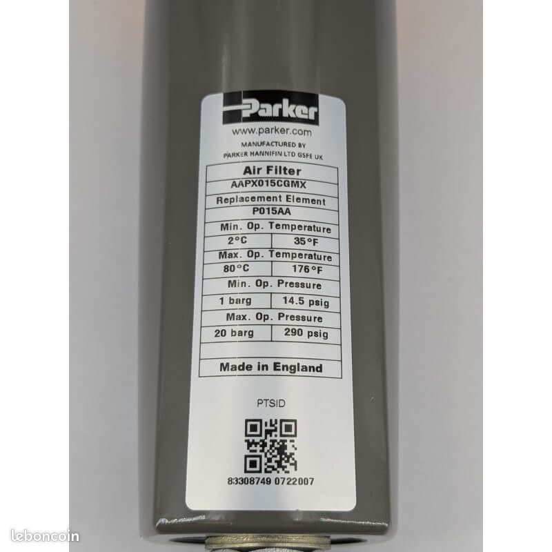 PARKER AAPX015C[Coordonnées masquées] Filtre à air comprimé OIL-X (image 6)