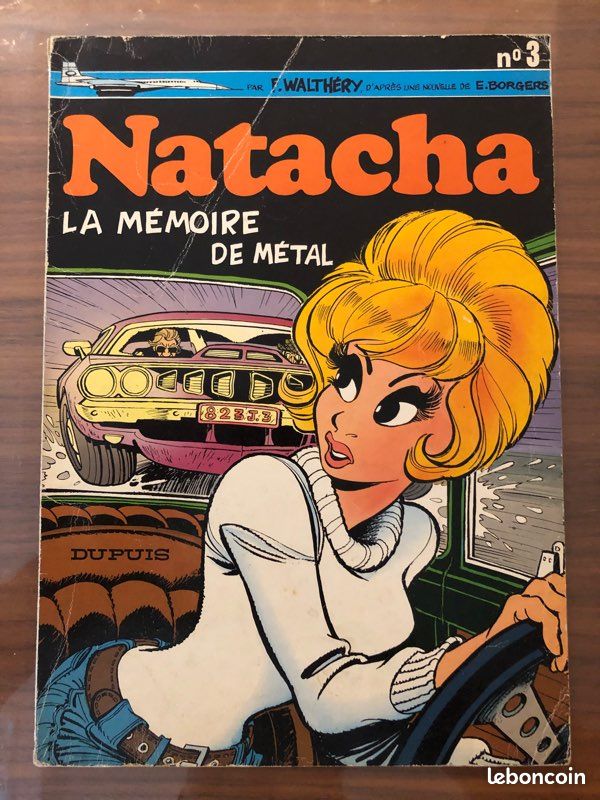 BD NATACHA 3 EO 1974 La mémoire de Métal par Walthery (image 1)