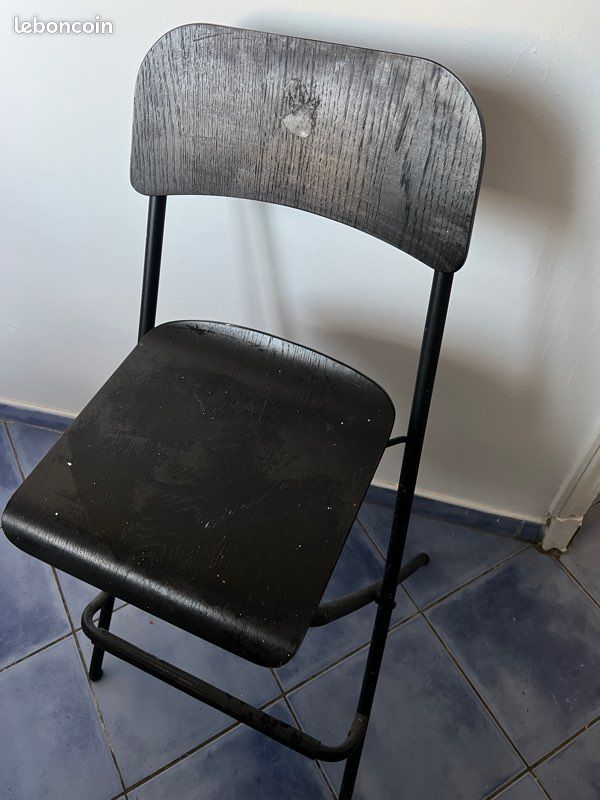 Chaise haute noir (image 2)