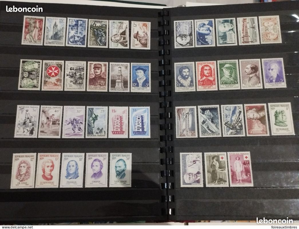 France 1956 - Lot De Timbres Neufs Sans Charnière - Collection Année Complète