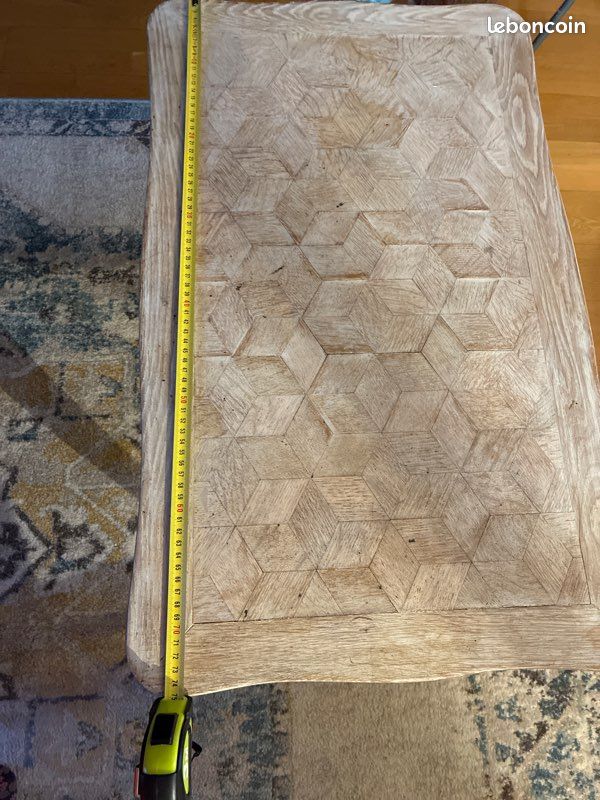 Petite table en bois marqueterie (image 7)
