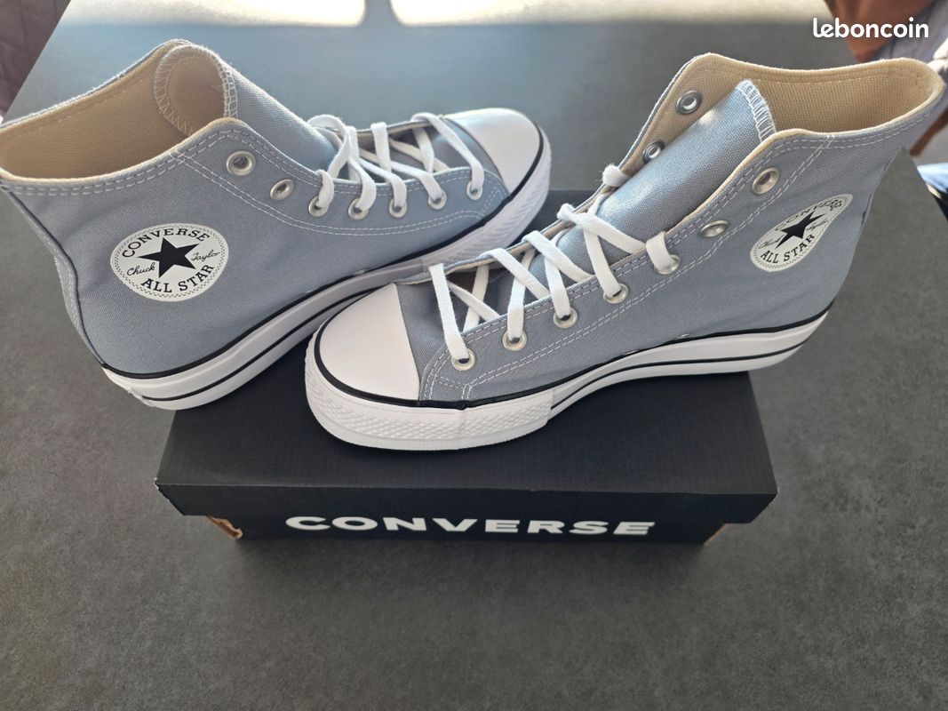 Converse Shoes Converse Plateforme Bleu Gris Converse All Stars