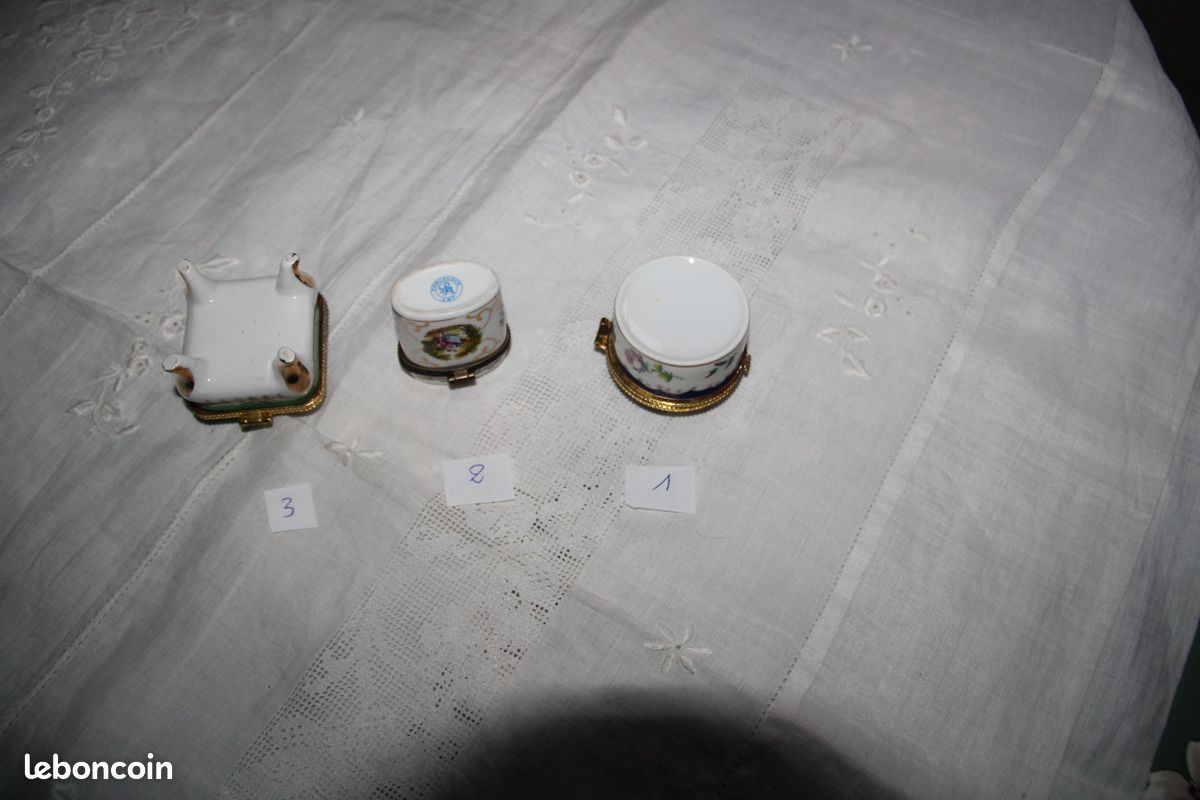 3 petites boites en porcelaine (image 5)