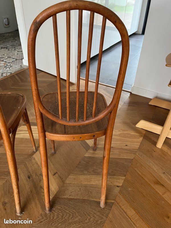 Chaises vintage bois rares polonaises (image 6)