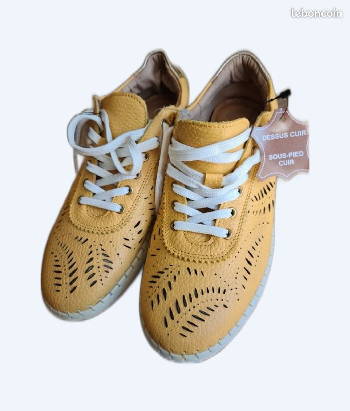 Chaussure Femme jaune Olga Manho (image 1)