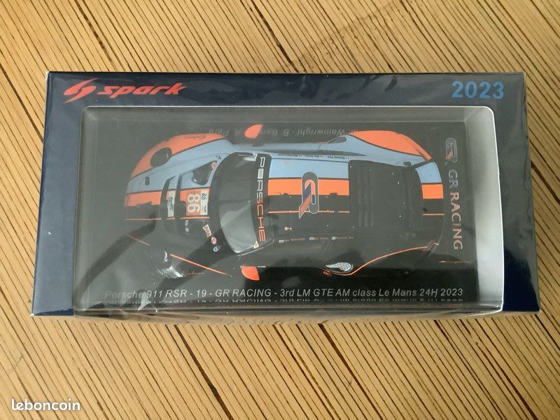Porsche 911 RSR-19 au 1/43, 24h du Mans 2023 Spark Neuf - Collection