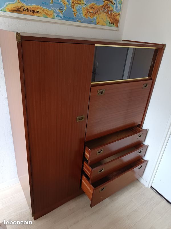 Armoire secrétaire années 50 (image 6)