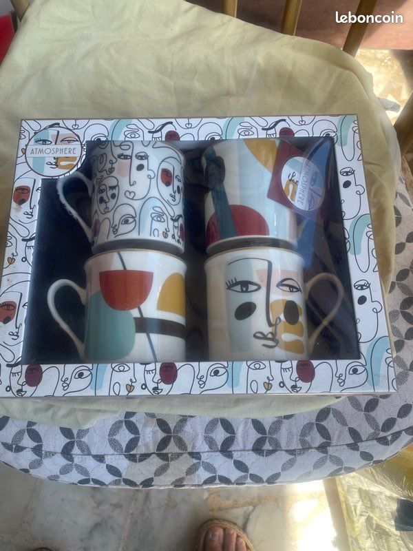 Boîte de 4 mugs collection atmosphère (image 1)