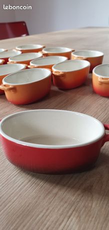 Lot De 2 Plats En Terre Cuite – Gratin / Cuisson Au Four – Vintage – Ronds