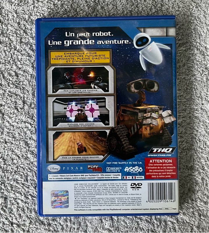 Wall-E Sur PS2 - Jeu état Correct - Sans Notice - Testé