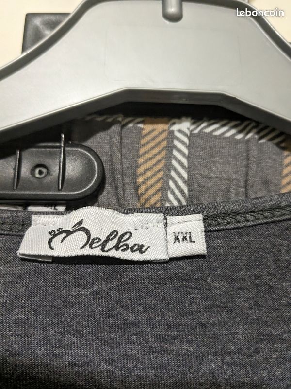 Pyjama homme gris, à carreaux Melba. Taille XXL (image 6)