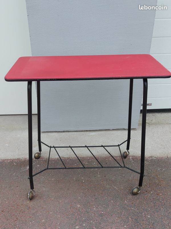 Desserte vintage à roulettes ( PAS D ENVOIS) (image 1)