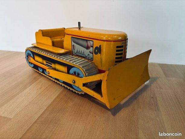 Bulldozer électrique Joustra – Boîte D’origine – Jouet Ancien En Tôle – France