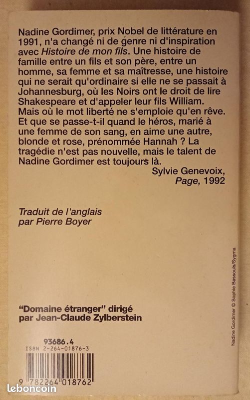 Histoire De Mon Fils - Nadine Gordimer (image 3)