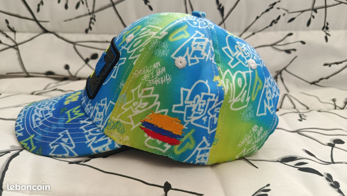 Casquette SK.R bleu/vert (image 2)
