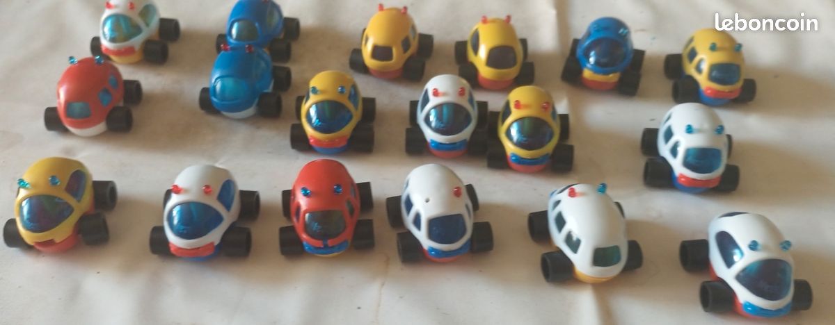 Lot De 5 Véhicules Miniatures Nesquik Vintage #3 - B-16, Kiki, Luxioles, OMO, Bonux, Occasion