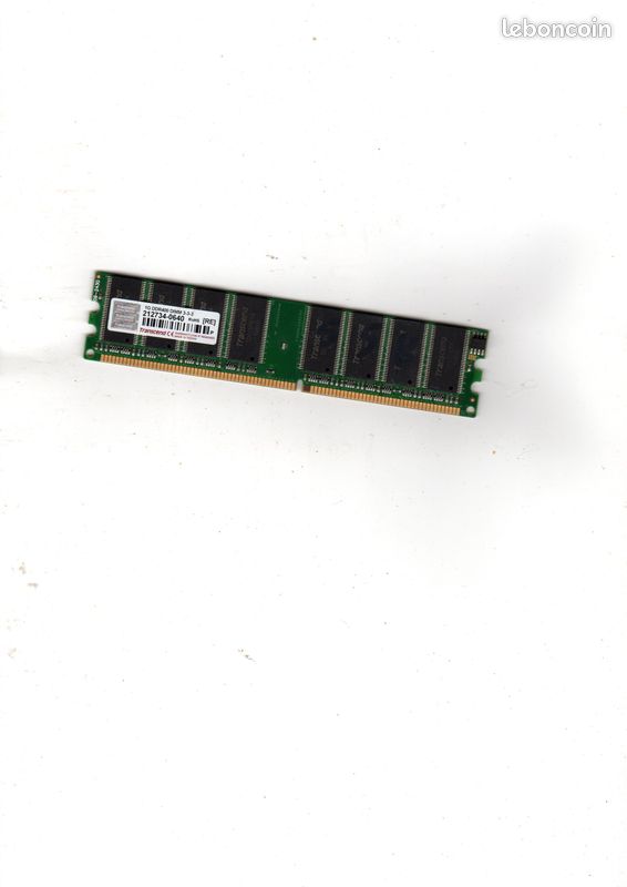 Barrette Mémoire 1G DDR400 DIMM 3-3-3 pour PC de Bureau (image 1)