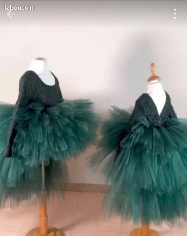 Robe Tutu vert emeraude (image 1)