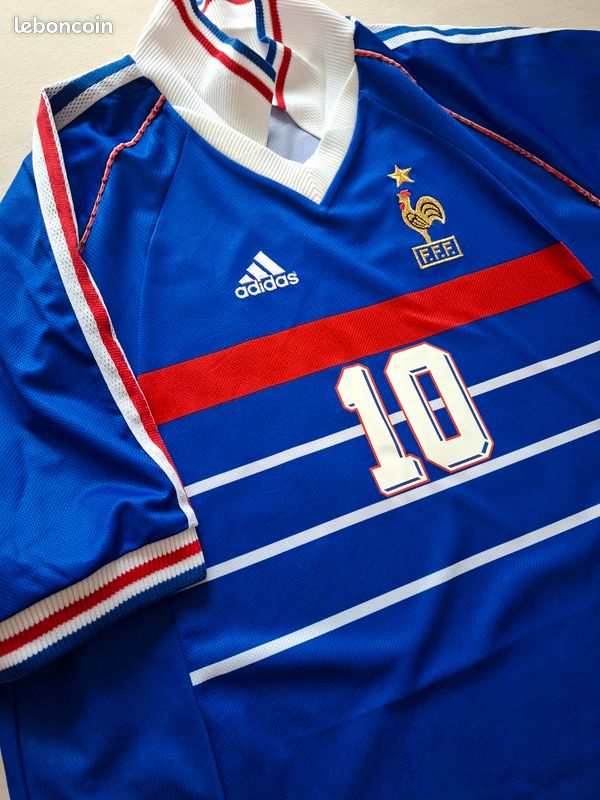 Maillot Vintage Maillot De L'équipe De France 1968 - Neuf Avec étiquettes, Taille S à L, Couleur Bleu Maillot De L'équipe De France 2021