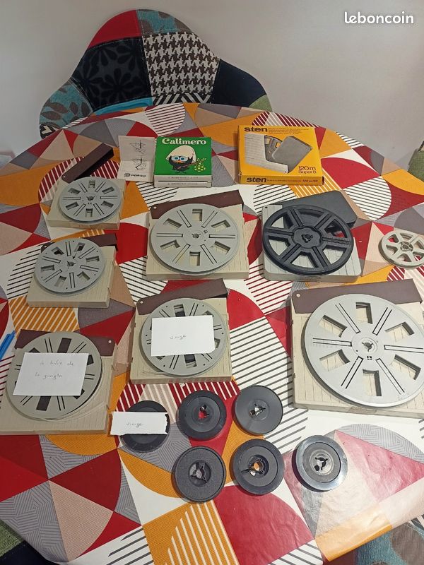 Bobine Super 8 POSSO Monopol 60 m avec film enfant Noël, famille 1966