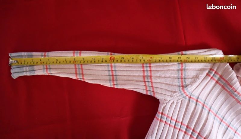 Pull Rayé Alain Manoukian Laine Tons De Terre - Taille M Femme, Col Ras Du Cou - Occasion Très Bon état