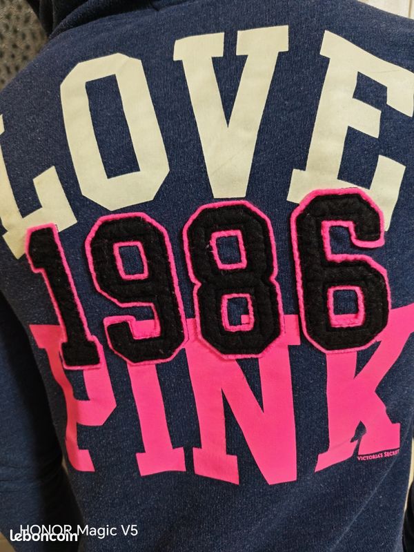 Sweat Rose Victoria's Secret Taille M – Pour Femme – Occasion Parfait état