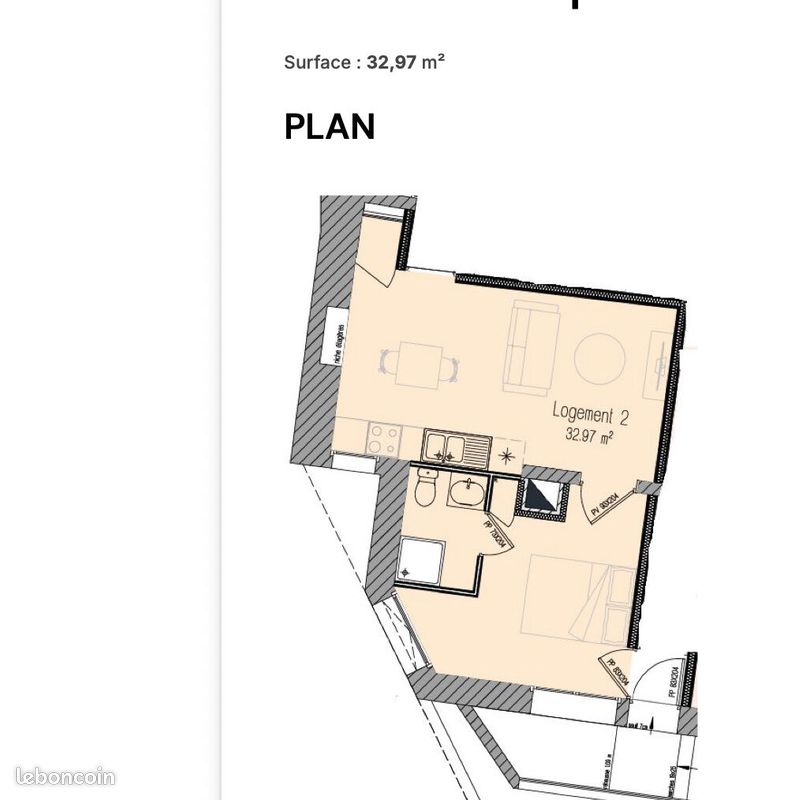 Appartement 2 pièces 33 m² · à Sarzeau · 33 m² · 165 850 €