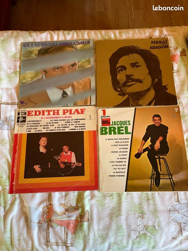Lot de vinyles variété française (image 1)