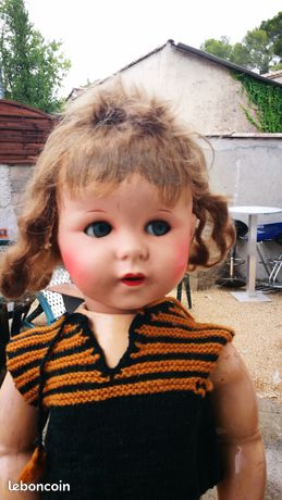 Ancienne Poupée Française Fin XIXe Début XXe - Carton Bouilli Et Papier Mâché