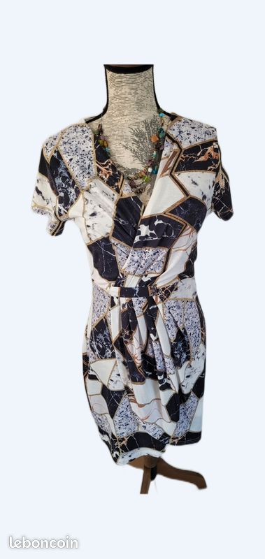 robe hippie rétro années 70 80 femmes imprimé floral manches - Switzerland robe hippie rétro années 70 80 femmes imprimé floral manches - Switzerland