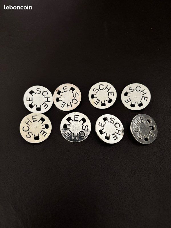 Lot De 6 Gros Boutons Vintage Panachés - 3,3 à 3,5 Cm - Réf. 2908 - Occasion