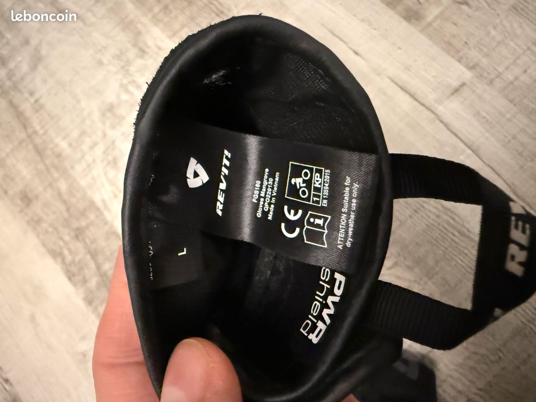 Gants Moto été Revit Mangrove Noir