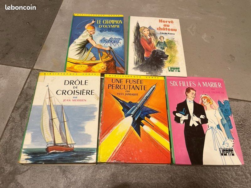 Lot 5 livres Bibliothèque Verte vintage Hachette années 60/70 (image 1)