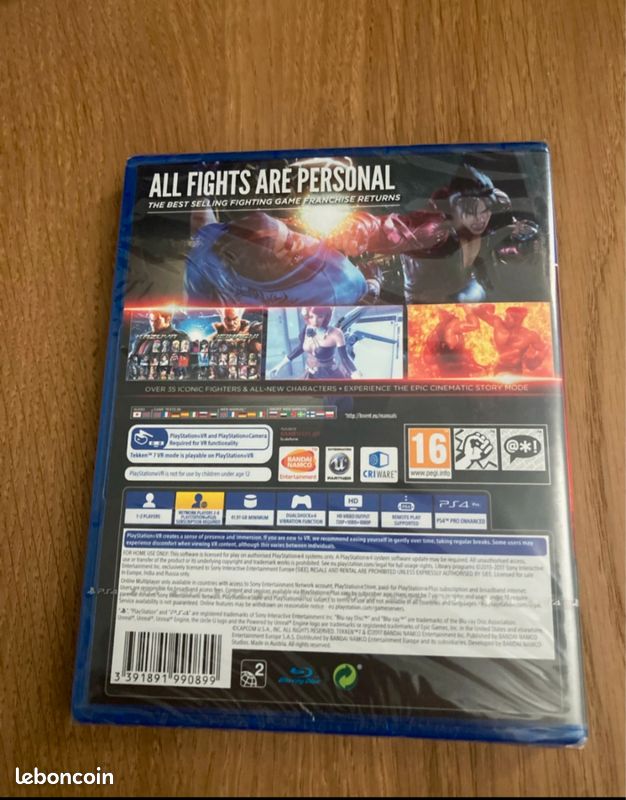 Tekken Game Tekken Ps4 Vr Compatible Jeu Bandai Namco PS4 Tekken