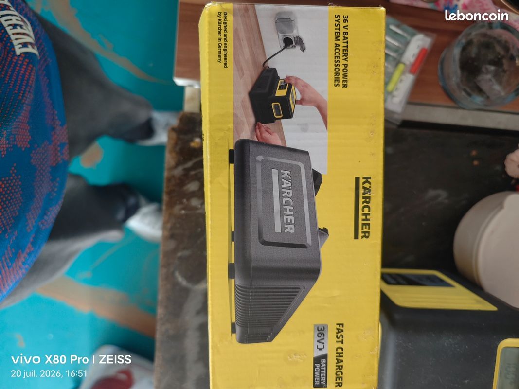 Batterie Karcher plus chargeur rapide 36v 5ha neuf utilisé une seul fois (image 2)
