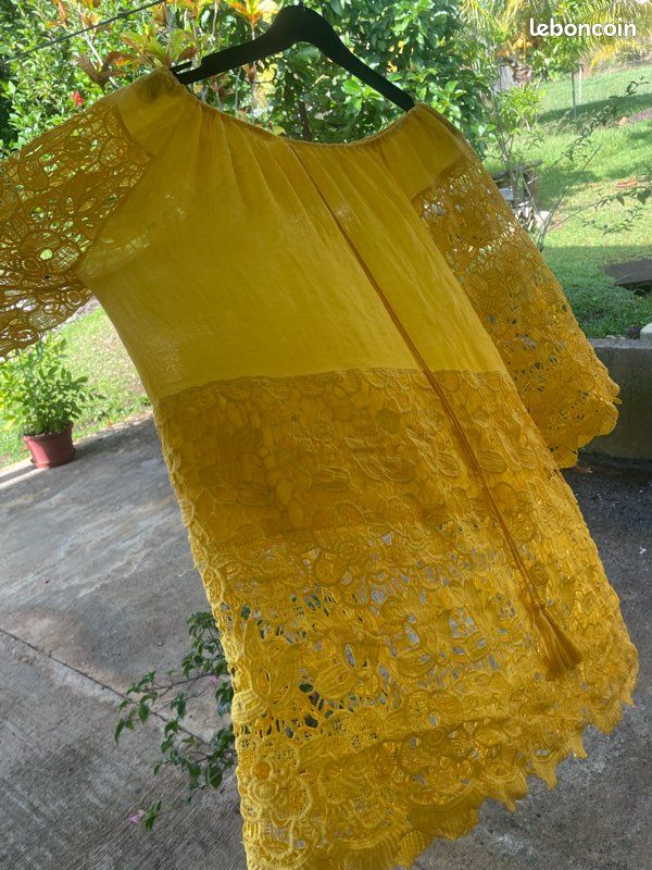 Robe tunique jaune (image 2)