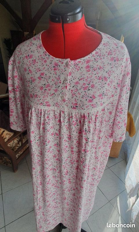 Chemise de nuit à fleurs 3XL (image 3)
