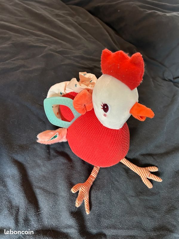 Poule d’activités bébé Lilliputiens avec anneau de dentition (image 2)