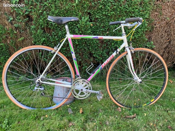Cadre De Vélo De Route Vintage Raleigh Competition - Reynolds 531 - Taille 54 Cm - Violet - Angleterre